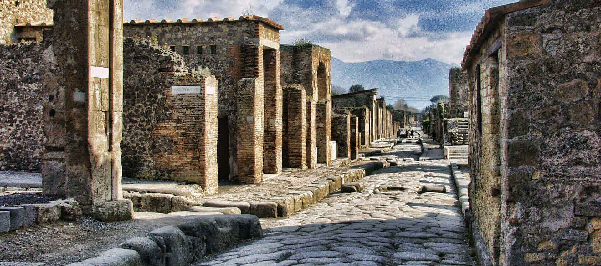 Ancient street in Pompeii
