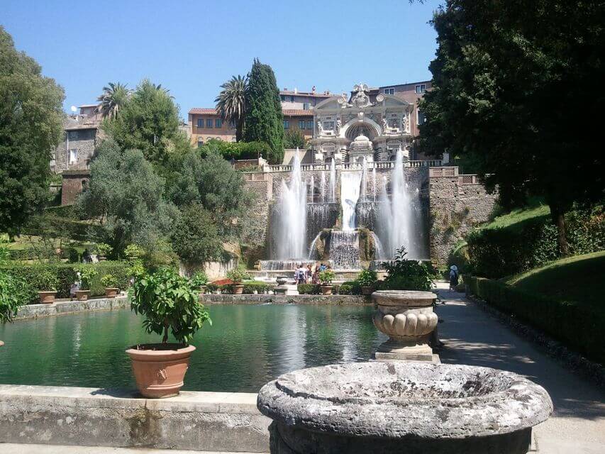 Fountains of Villa D'Este in Tivoli