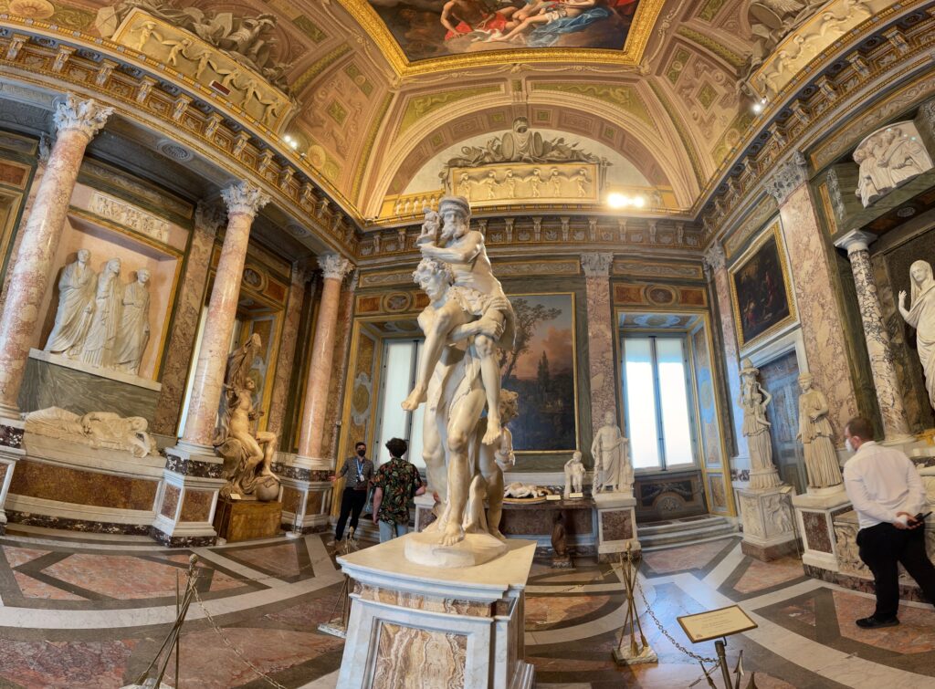 aeneas panorama in the gallery borghese