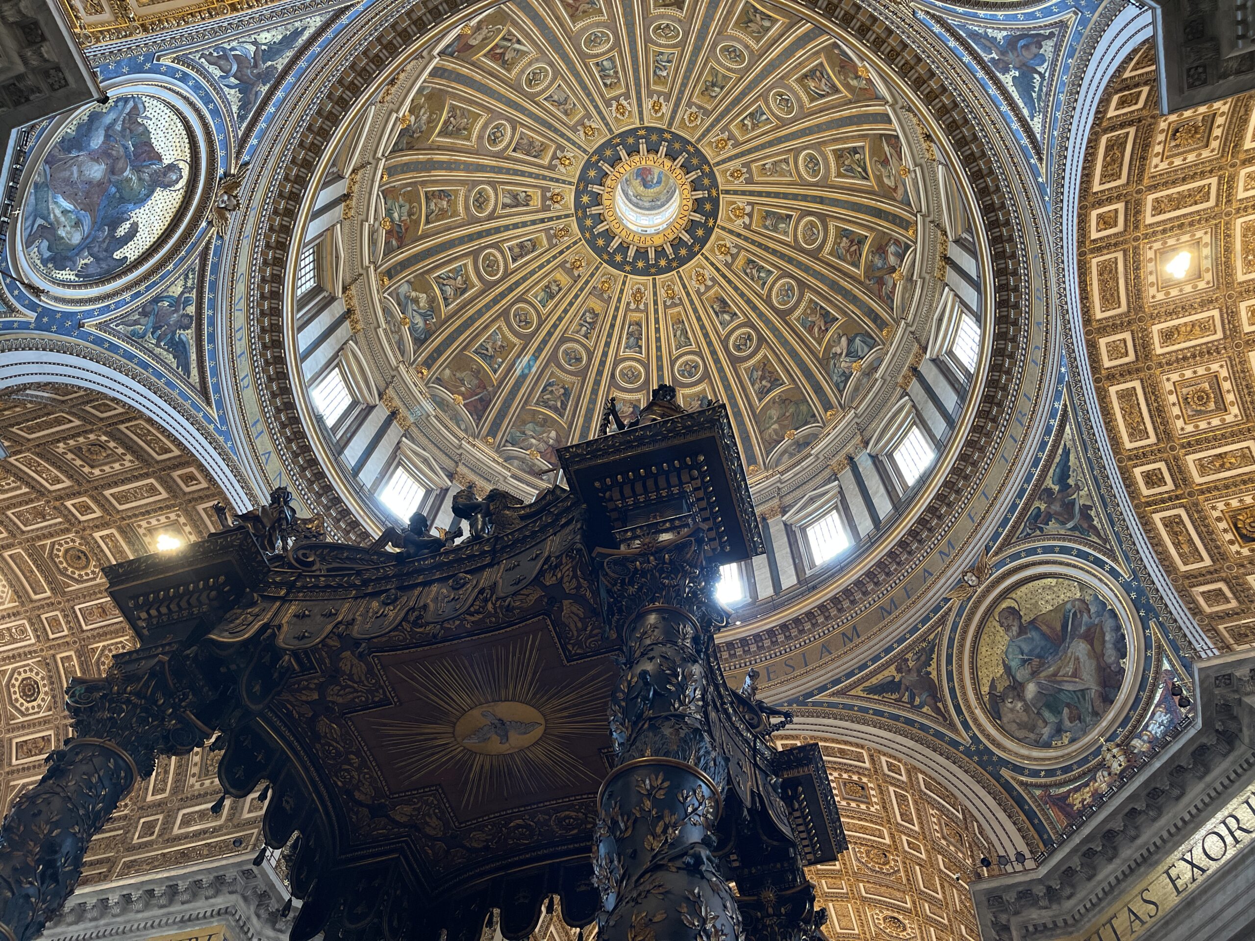 Baldacchino and Dome in St. Peter's Basilica, Vatican City