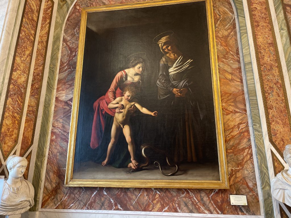 caravaggio madonna dei pellegrini