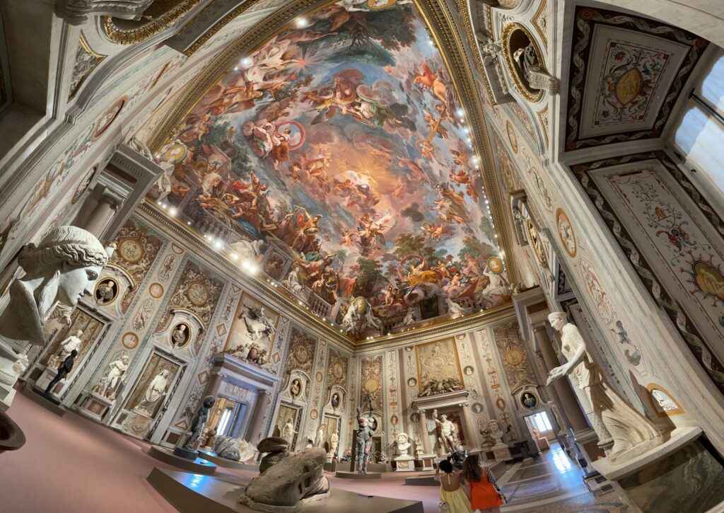 ceiling panorama in the gallery borghese