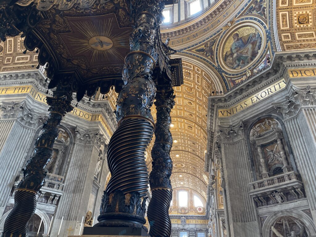 Baldacchino in St Peter's Basilica