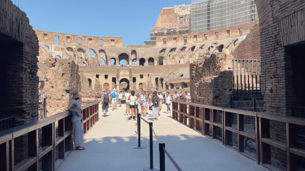 entrance to arena on the colosseum underground tour