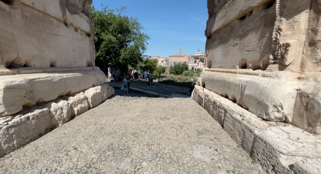 forum through arch of titus