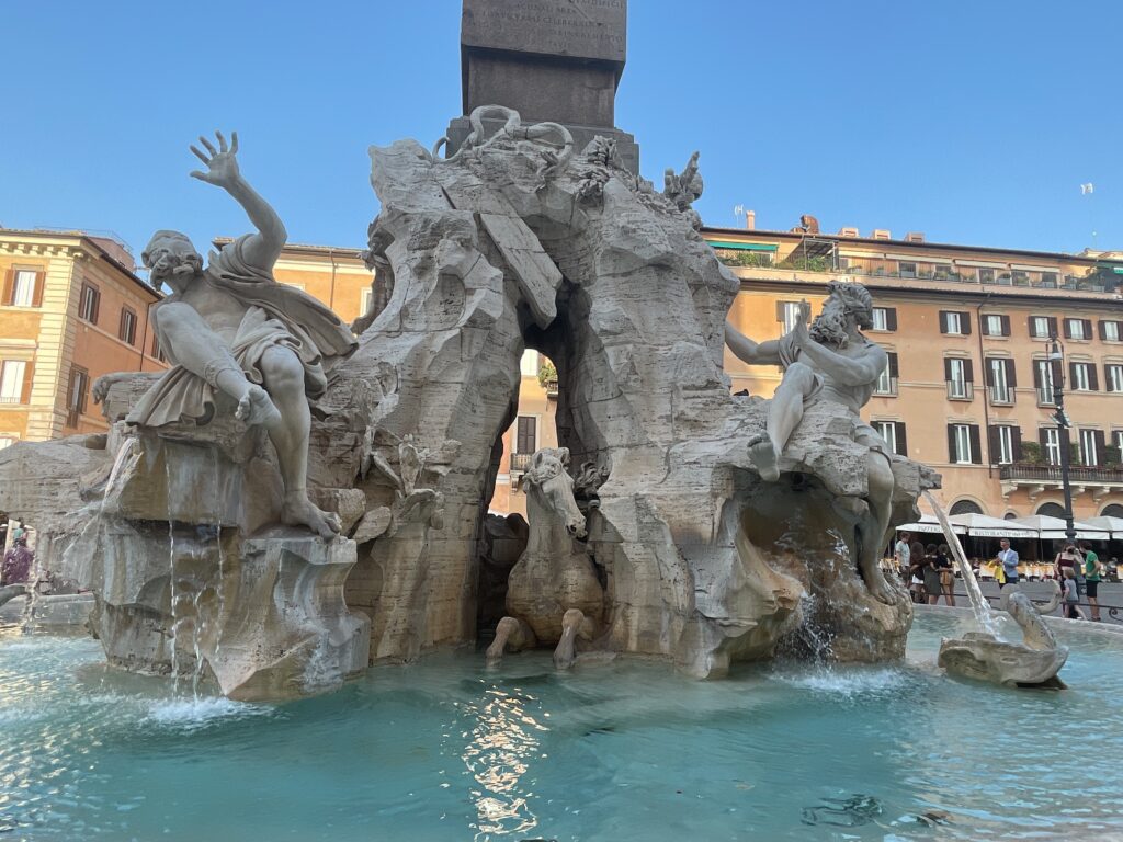Fountain of Four Rivers in Piazza Navona