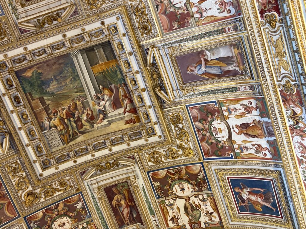 gallery of maps, detail from ceiling, vatican museums