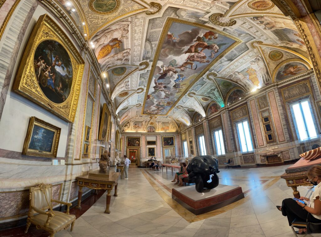 hall in the gallery borghese