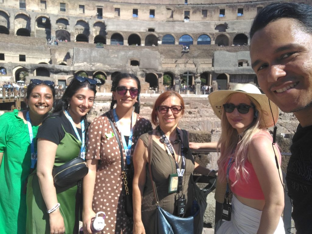 private ancient rome family with guide sabrina