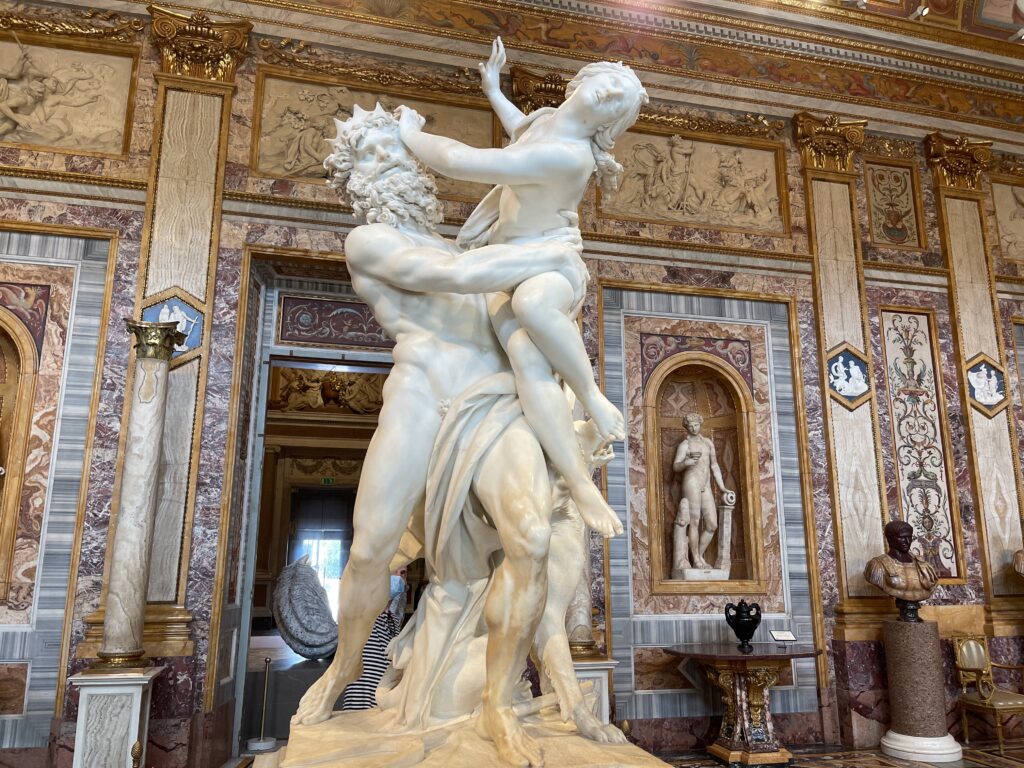 rape of persephone by gianlorenzo bernini in the gallery borghese