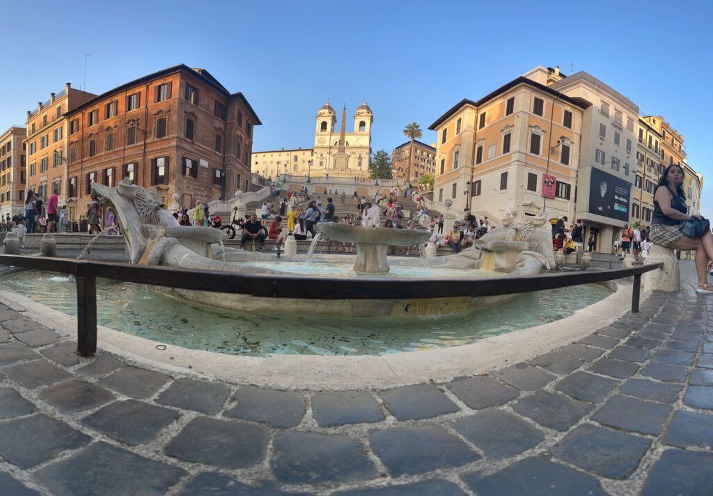 Spanish Steps with the Barcaccia Fountain