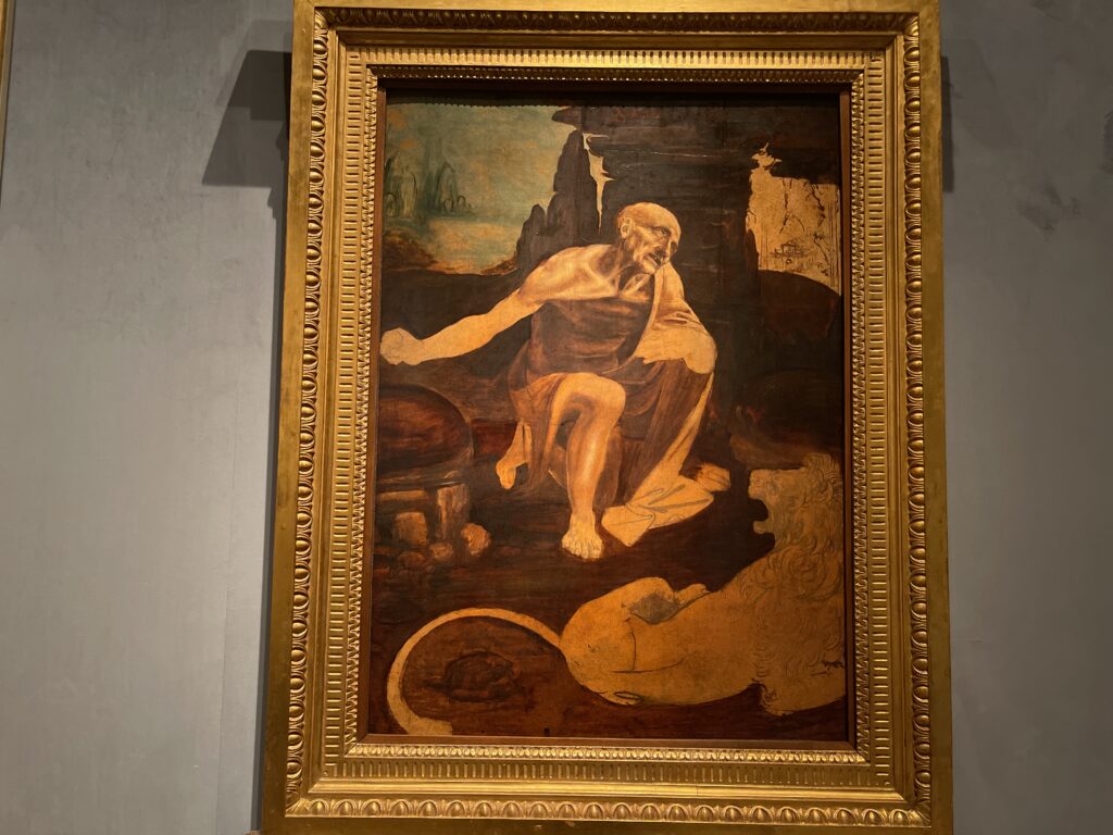 st jerome, leonardo da vinci, pinacoteca gallery of the vatican museums