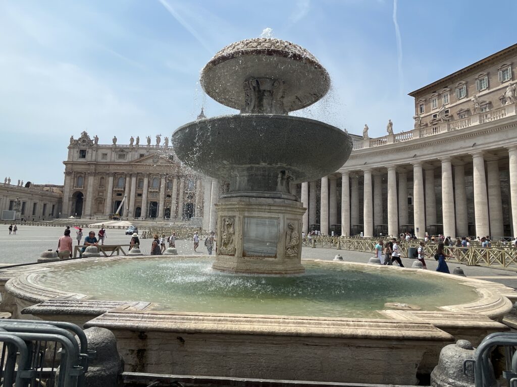 st peter's square fountain