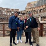 small group at Colosseum