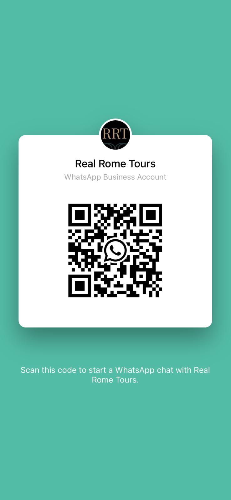 Whatsapp QR Code Real Rome Tours